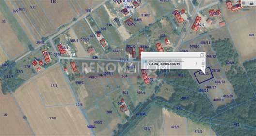 działka na sprzedaż 1118m2 działka Miłoradzice