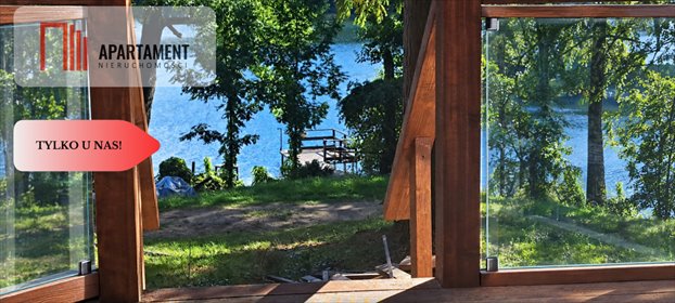 Drewniany domek z widokiem na jezioro w Borzechowie - polecam! dom Borzechowo