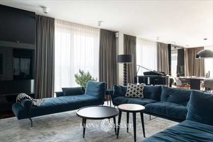 Na wynajem luksusowy penthouse 235 m² z tarasem i garażem mieszkanie Warszawa