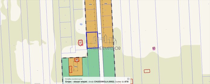 działka na sprzedaż 1115m2 działka Chudowola, Główna