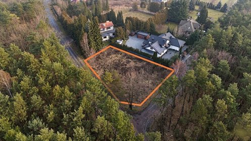 1233 m² spokoju. Las za płotem w Puszczykowie działka Puszczykowo, Jeździecka