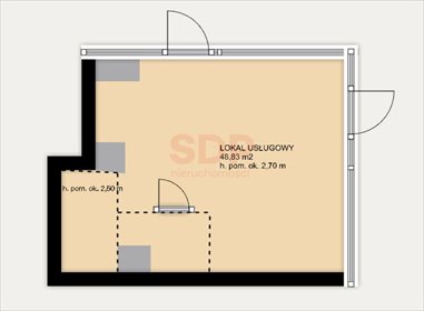 lokal użytkowy na sprzedaż 49m2 lokal użytkowy Wrocław, Stare Miasto, Stare Miasto, Księcia Witolda