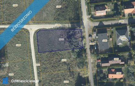 działka na sprzedaż 1298m2 działka Borówiec