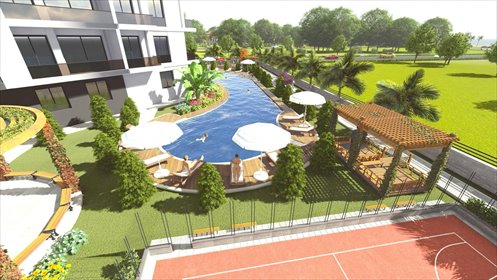 Nowoczesny 2-pokojowy apartament z basenem i sauną mieszkanie Arpaçbahşiş, Arpaçbahşiş, Erdemli, Mersin