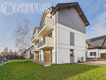 Nowoczesny dom bliźniaczy 123 m² z 3 łazienkami i działką 300 m² dom Kraków, Podgórze
