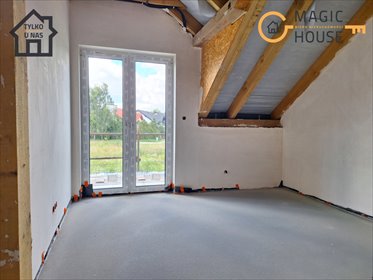 Nowoczesny bliźniak z garażem i ogrodem (121 m²) w Rębiechowie dom Rębiechowo, Lazurowa