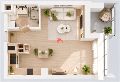 Atrakcyjna kawalerka 34,25 m² z balkonem, stan deweloperski mieszkanie Bydgoszcz, Bartodzieje, Gajowa