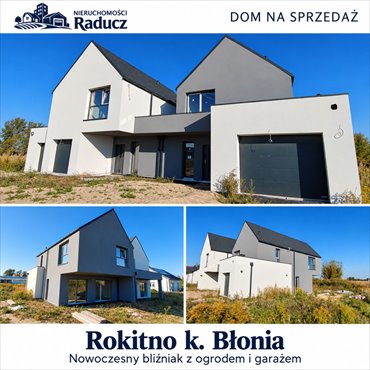Na sprzedaż nowoczesny bliźniak 123 m² z dużym ogrodem dom Błonie