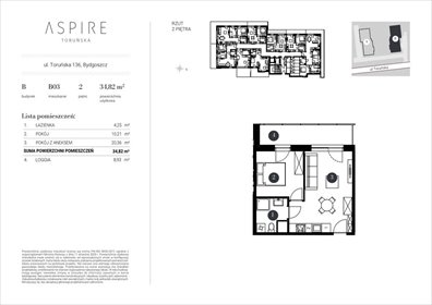 mieszkanie na sprzedaż 36m2 mieszkanie Bydgoszcz, Toruńska