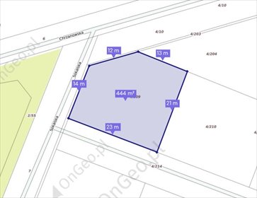 działka na sprzedaż 445m2 działka Poznań