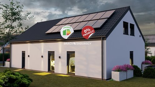 Nowoczesny dom w stylu stodoły z antresolą, energooszczędny dom Inwałd, Skośna