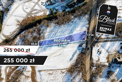 działka na sprzedaż 860m2 działka Białka Tatrzańska
