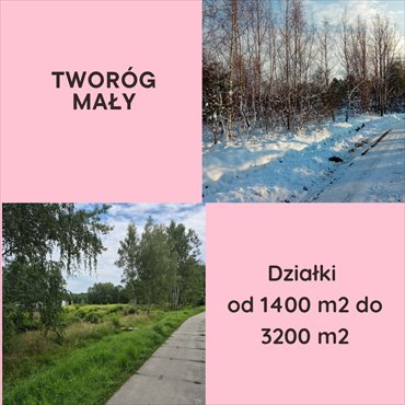 działka na sprzedaż 1409m2 działka Tworóg Mały, Brzozowa