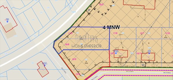 Do sprzedania działki 1669 i 1731 m² z mediami w Grodzisku Mazowieckim działka Chrzanów Mały, Bezowa