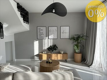 Segment narożny z ogródkiem, nowoczesny dom z garażem dom Nowa Wola