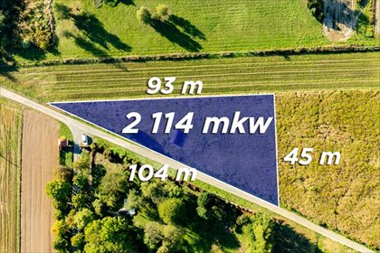 Działka 2112 m² w Skale z mediami i pięknym widokiem działka Skała