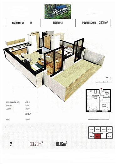 mieszkanie na sprzedaż Niechorze 30,70 m2