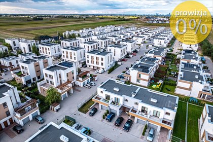 Nowoczesny segment narożny z ogródkiem i garażem 112 m2 dom Nowa Wola