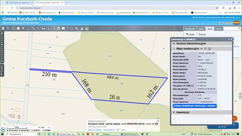 Sprzedam las 52 300 m² w Nidzgora, gęsty i nieprzecinany działka Nidzgora