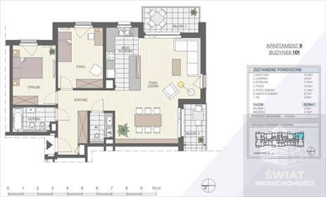 mieszkanie na sprzedaż 82m2 mieszkanie Szczecin, Warszewo