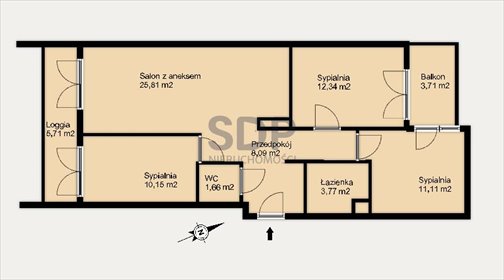 mieszkanie na sprzedaż 73m2 mieszkanie Wrocław, Psie Pole, Sołtysowice, Lothara Herbsta