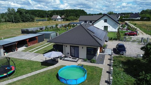 Na sprzedaż nowoczesny dom 74 m² z niezależnym budynkiem w Deszcznie dom Deszczno