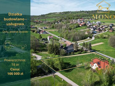 Działka 1800 m² pod biznes i zabudowę w Dołach działka Doły