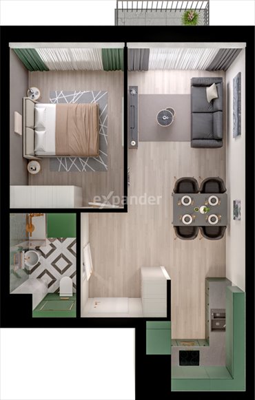 mieszkanie na sprzedaż 40m2 mieszkanie Poznań, Podolany, Jasielska