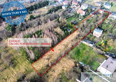 Inwestycyjna działka 4154 m² z budynkiem, blisko drogi 86 działka Sarnów