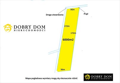 Działka 6000 m² z prądem i dojazdem utwardzonym zapraszam działka Bachury
