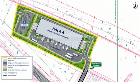 Na sprzedaż działka przemysłowa 4555 m² w Niepołomicach działka Niepołomice