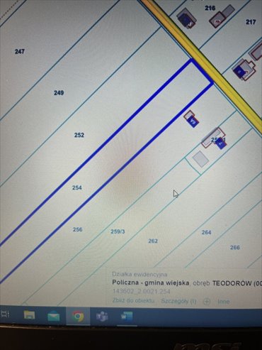 Działka 1,97 ha z warunkami zabudowy przy asfaltowej drodze działka Helenów
