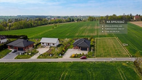 Gotowa działka pod dom. 1200m2, asfalt, media działka Dragany