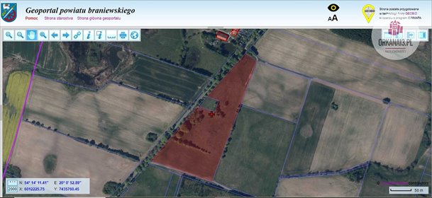 Działka rolna 3,07 ha pod inwestycję w farmę fotowoltaiczną działka Pakosze, Pakosze