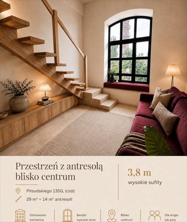 mieszkanie na sprzedaż 42m2 mieszkanie Łódź, Widzew, al. marsz. Józefa Piłsudskiego