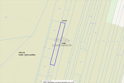 działka na sprzedaż 1322m2 działka Sękocin Stary, Rolna