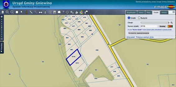 Działka 3781 m² z decyzją o warunkach zabudowy. działka Tadzino