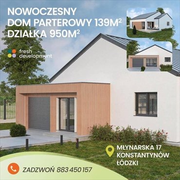 dom na sprzedaż 140m2 dom Konstantynów Łódzki, Młynarska