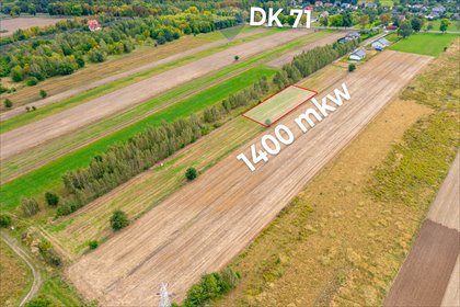 Działka budowlana 1400 m² z prądem i warunkami zabudowy działka Skotniki, Zgierska