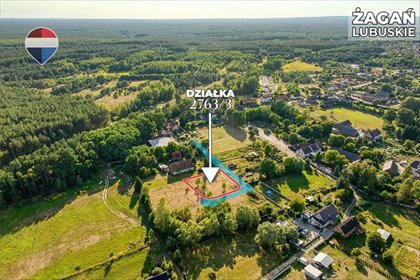 Zapraszam do zakupu działki 1065 m² w Żaganiu działka Żagań, Wiejska