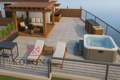 Na sprzedaż luksusowy penthouse 68 m² z jacuzzi i panoramicznym widokiem mieszkanie Bečići