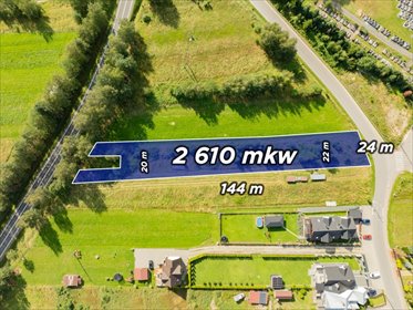 Działka 2610 m² z widokiem na Tatry - dostęp dwustronny działka Maniowy, Adama Mickiewicza