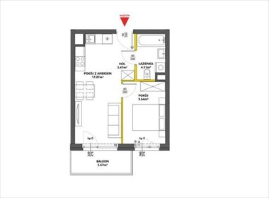 mieszkanie na sprzedaż 36m2 mieszkanie Warszawa, Praga-Południe, Kamionek, Chodakowska