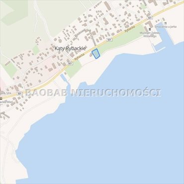działka na sprzedaż 1701m2 działka Kąty Rybackie, Rybacka
