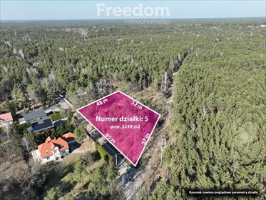 działka na sprzedaż 3249m2 działka Warszawa, Wawer, Międzylesie