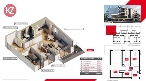 mieszkanie na sprzedaż 64m2 mieszkanie Piła, Górne, Medyczna