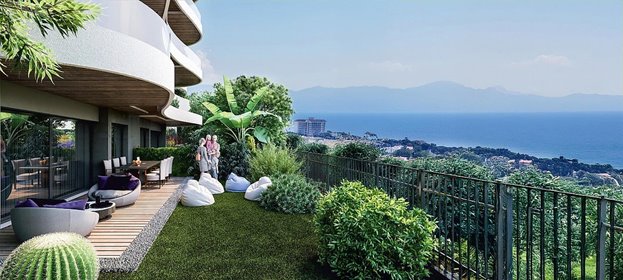 Widok na morze! 125 m² apartament z basenem w Kuşadası mieszkanie Kuşadası, Değirmendere, Kuşadası, Aydın