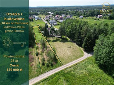 Sprzedam działkę 23 ar w Jodłówce-Wałki, cicha okolica działka Jodłówka-Wałki