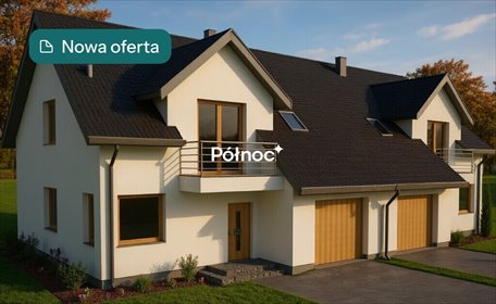 Nowoczesny dom bliźniak 154m2, garaż, blisko Warszawy dom Dobczyn, Dworska