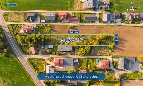 Blachownia, Ostrowy, Sosnowa, 2 453 m2 działka Blachownia, Ostrowy, Sosnowa